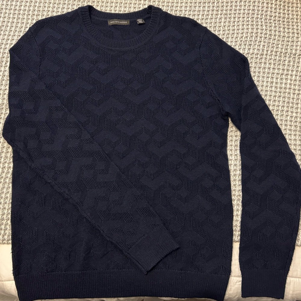 Saks Fifth Ave | Wool Blend Patterned Sweater